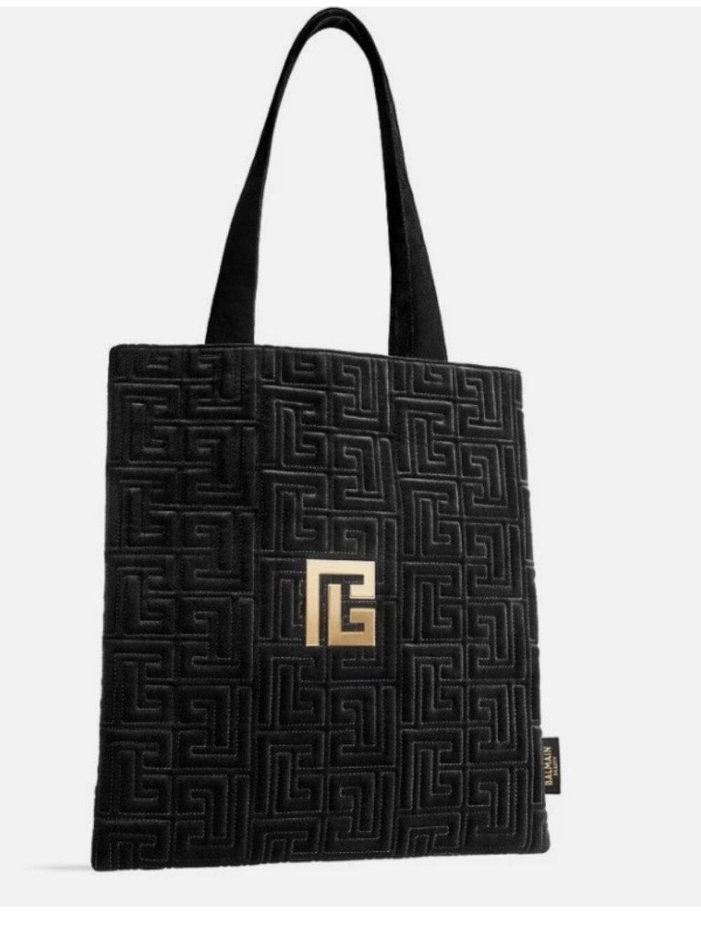 Balmain beauty Black Velvet Exclusive NYC Tote Bag NEW